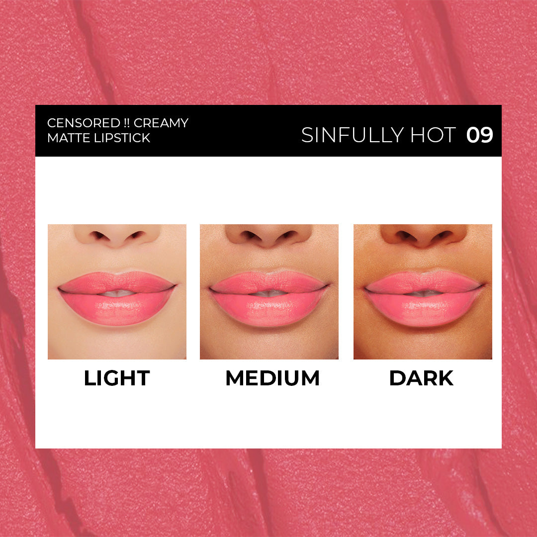 Sinfully Hot Censored Creamy Matte Lipstick