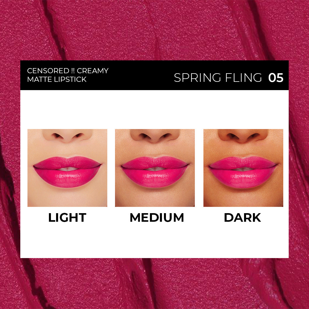 Spring Fling Censored Creamy Matte Lipstick