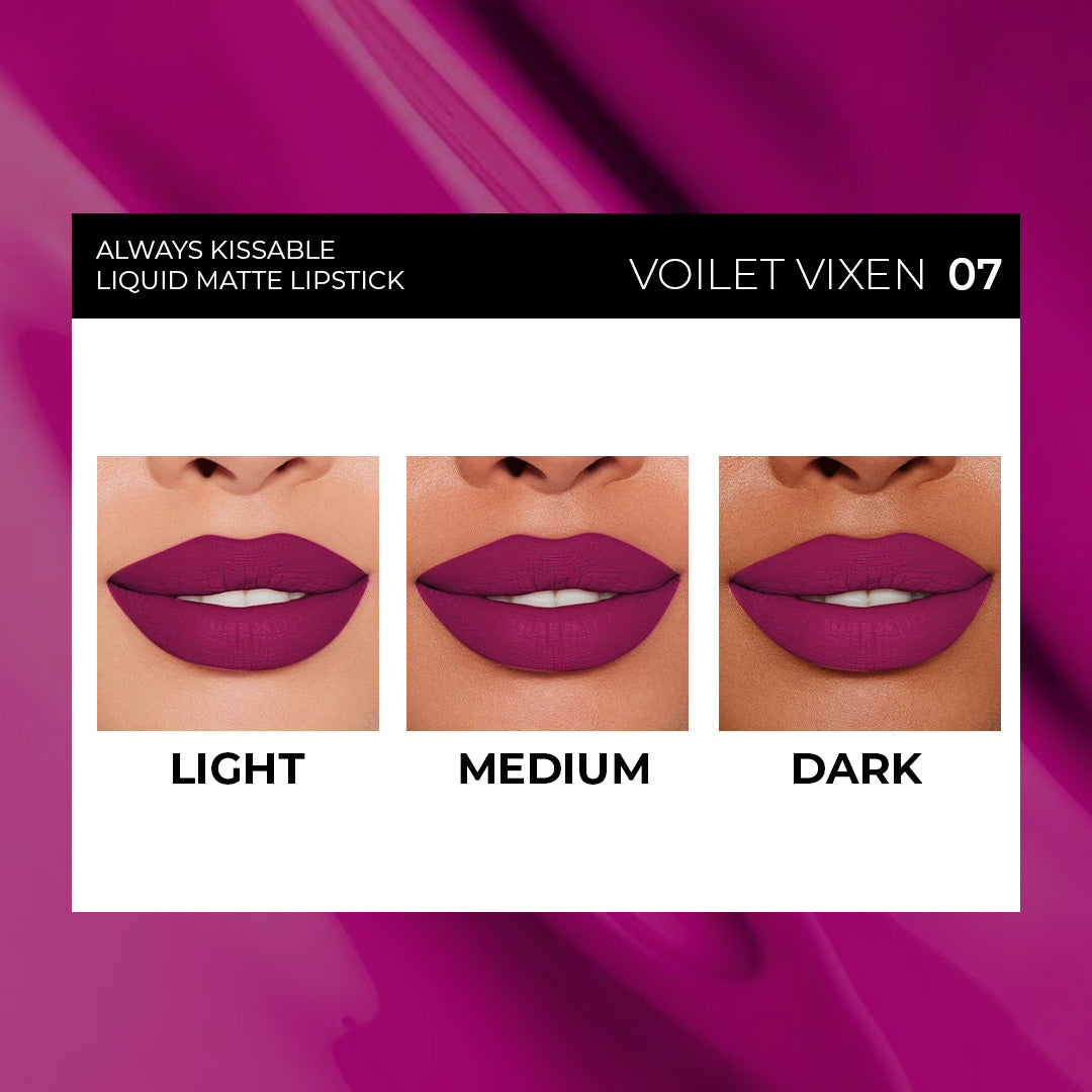 Violet Vixen Always Kissable Liquid Matte