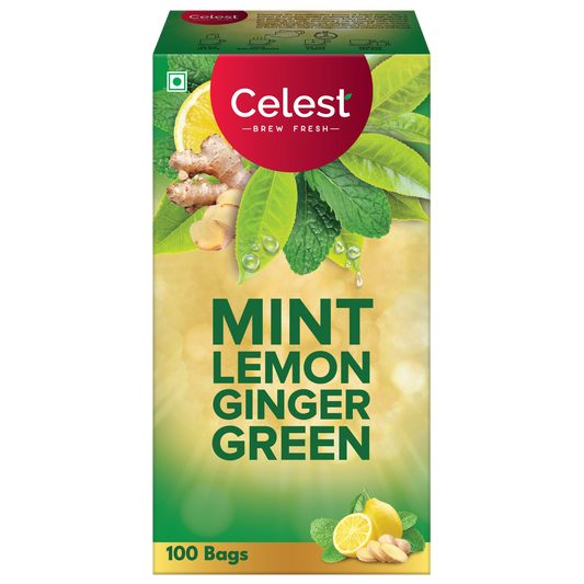 Celest Mint Lemon Ginger Green Tea Bags