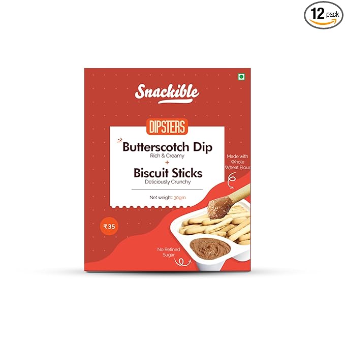 Dipsters Butterscotch Dip with Biscuit Sticks