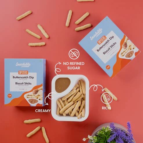 Dipsters Butterscotch Dip with Biscuit Sticks