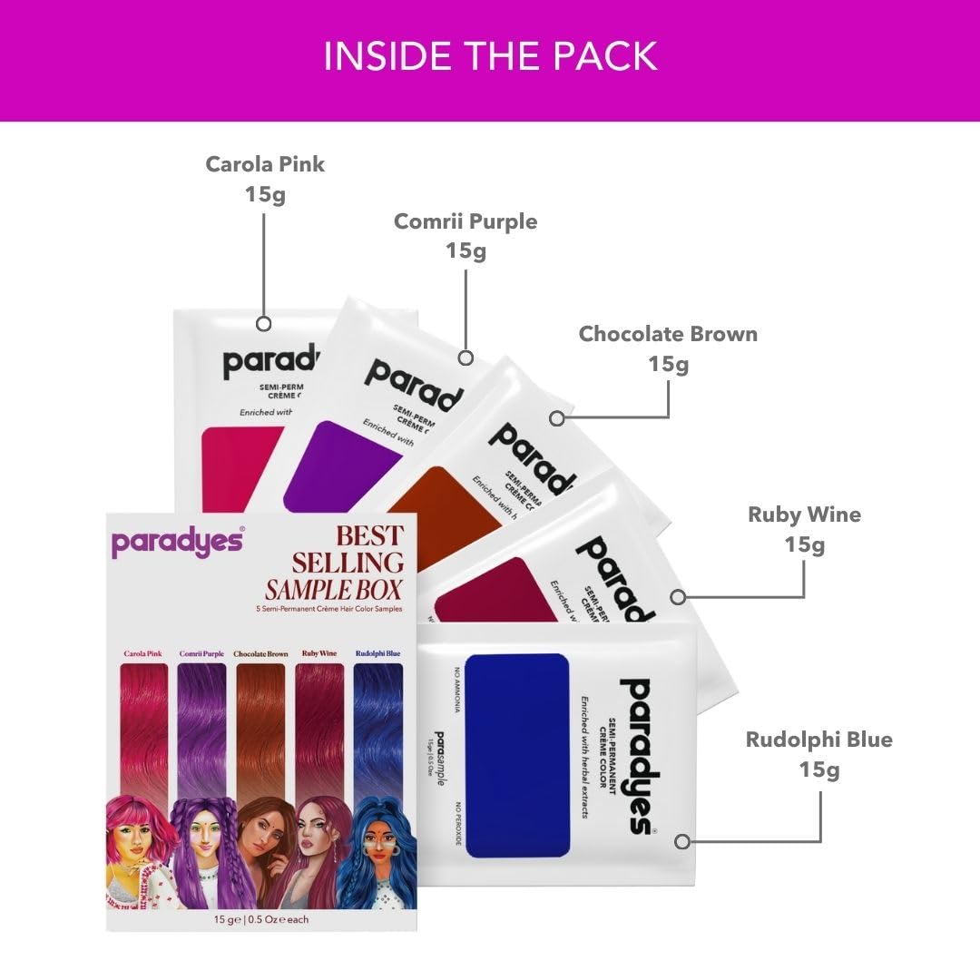 Hair Color Sample Box