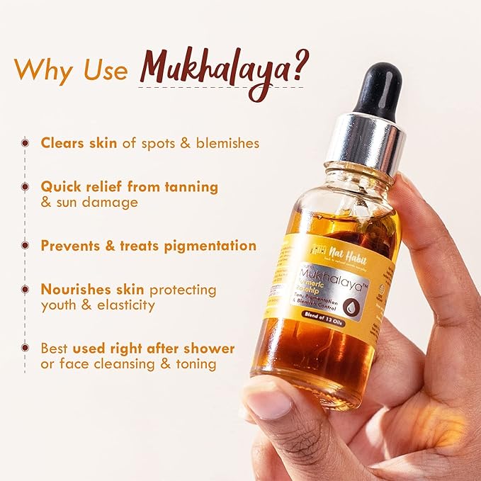 Turmeric Rosehip Mukhalaya Face Oil