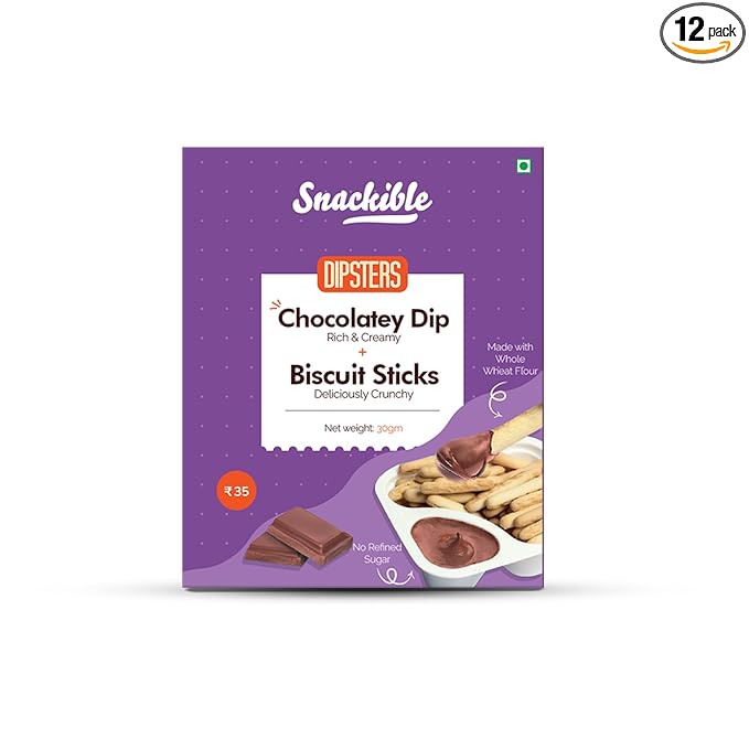 Dipsters Chocolatey Dip with Biscuit Sticks