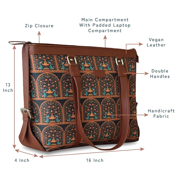 Vegan Leather Office Bag